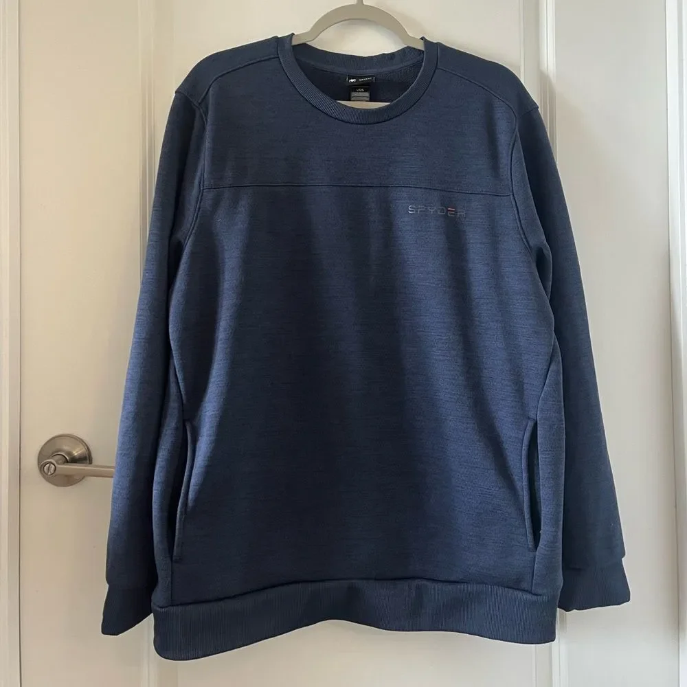 Spyder Active Blue Crew Neck- Large